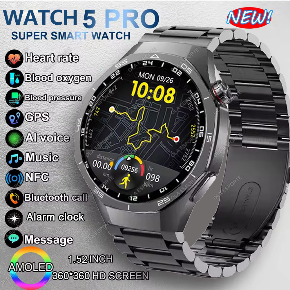 Новые умные часы Watch 5 Pro с – обзор и цена Smartwatch Custom